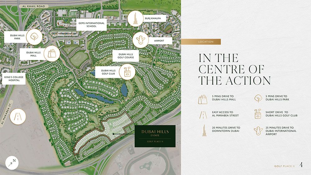 Golf Place by Emaar Location